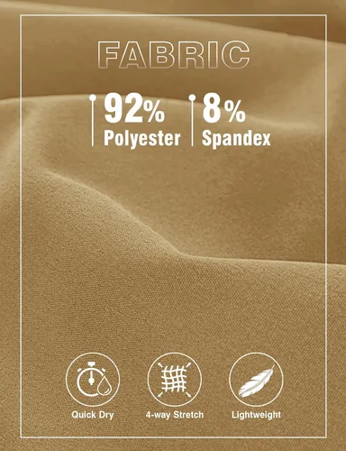 Vista 5 de TBMPOY Pantalones cortos de senderismo para hombre de 7 pulgadas, de secado rápido, atléticos, gimnasio, deportes al aire libre, entrenamiento