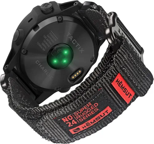 Vista 9 de Compatible con la Correa de Reloj Garmin, Correa Deportiva de Nylon Super Resistente con Diseño de Bucle Tejido