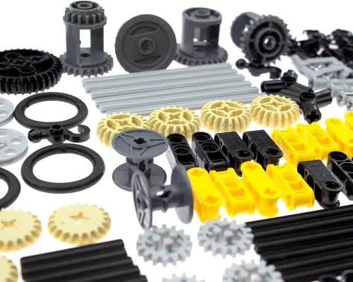 Vista 5 de ASTEM 270PCS Technic-Parts.Gear-Differential-Gearbox-Rack, Pin-Connector Eje Cruz Eje Conector-Pieza-Conjunto de Cadena-Enganche-Pins Conector