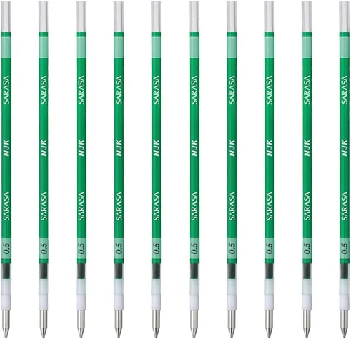 Vista 21 de Zebra BRNJK5BK - Recambio para bolígrafo, Sarasa, NJK-0.5, negro, 10