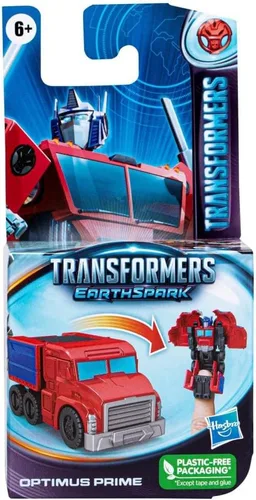 Vista 4 de Transformers EarthSpark Tacticon Optimus Prime Figura 2.4 in Robot Juguete para niños a partir de 6 años