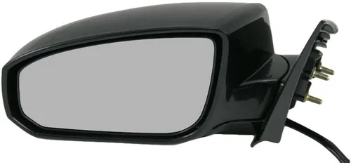 Vista 175 de TRQ Espejo plegable con calefacción eléctrica del lado del conductor con indicador de punto ciego pintura a juego negro liso compatible con Kia