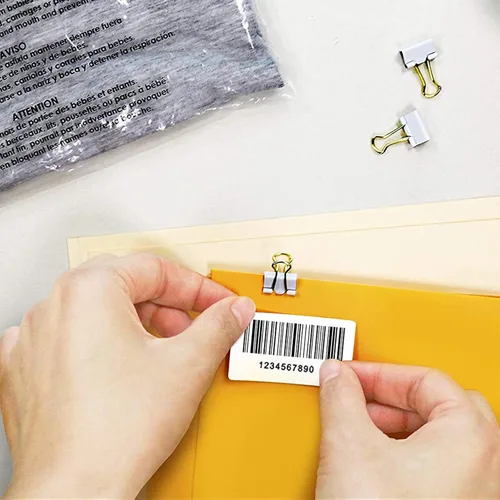 Vista 5 de Rollos de etiquetas de código de barras térmicas directas de 2 x 1 pulgadas a prueba de 3 pruebas para Zebra LP2824 ZD411 ZD410 ZD421 ZD420 GK420D