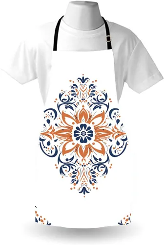 Vista 4 de Moslion Apron 31x27 Inch Kitchen Chef Waitress Cook Aprons Bib with Adjustable Neck for Women Men