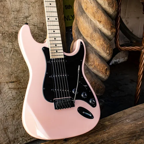 Vista 7 de Sawtooth Guitarras eléctricas de la serie Alder Wood (Apenas Aliso Rosa Zurdo)