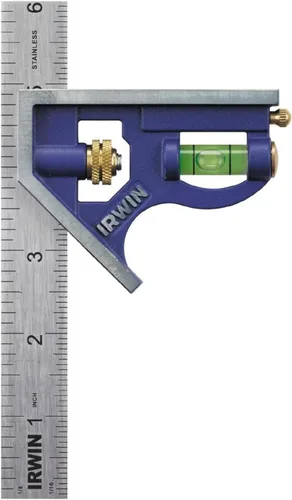 Vista 3 de IRWIN Tools (1794468), escuadra combinada de cuerpo metálico de 6 pulgadas