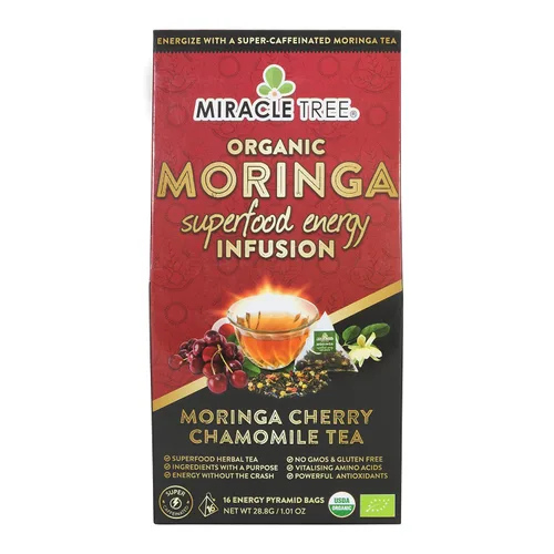 Vista 11 de Miracle Tree 's Energizing Moringa Infusion - Chai Mezcla súper cafeína Alternativa de café saludable, perfecta para concentrarse Certificado