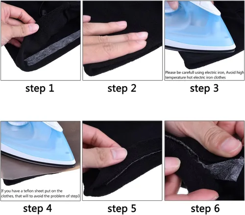 Vista 4 de Outus Cinta adhesiva para planchar en el dobladillo, cinta de dobladillo de fusión para pantalones cada 27 yardas, paquete de 2