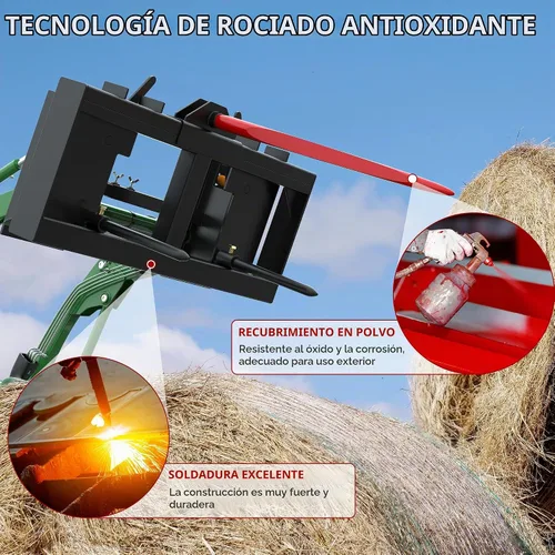 Vista 4 de YITAMOTOR Accesorio de lanza de heno de 49 pulgadas, fijación rápida