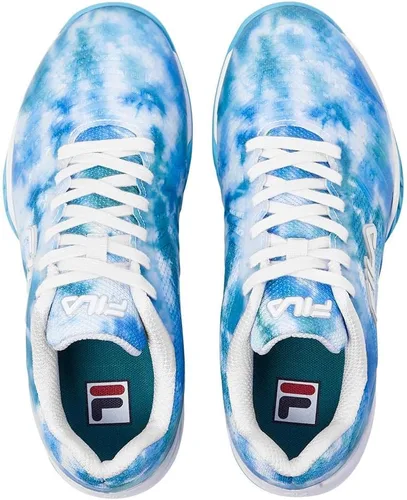 Vista 5 de Fila Mujeres Axilus 2 Energized Tenis Zapatillas - Azul, Blanco