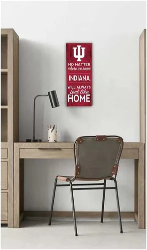 Vista 2 de KH Sports Fan Indiana Hoosiers - Letrero de 7 x 18 pulgadas, talla única, color del