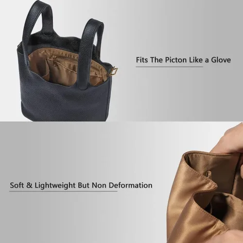 Vista 3 de ZTUJO Picotin 18 Organizador Hermes, inserto de bolsa de picotín, organizador de lujo para bolso, suave como la seda, se adapta a picotina 18