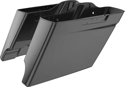 Vista 45 de Alforjas extendidas para Harley Touring Street Glide, Electra Glide, Road Glide 2014-2023 (whisky ámbar)