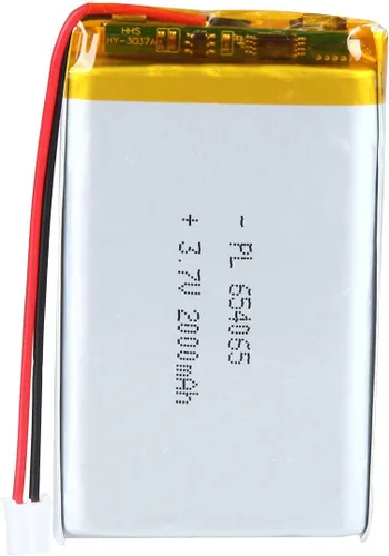 Vista 25 de 3.7V 180mAh 402030 Batería LiPo con conector JST PH2.0.000 in 2-Pin