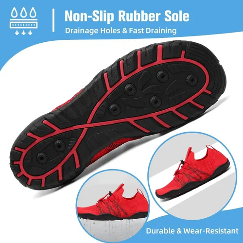 Vista 4 de Mishansha - Zapatos de agua para hombres y mujeres, secado rápido, para natación, buceo, surf, deportes acuáticos, piscina, playa, senderismo, yoga.