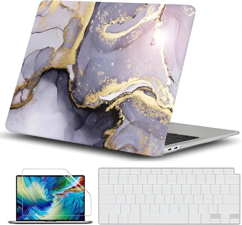 Vista 30 de GVTECH Funda para MacBook Air de 13 pulgadas (2010-2017) A1369 A1466 carcasa rígida de plástico, carcasa negra