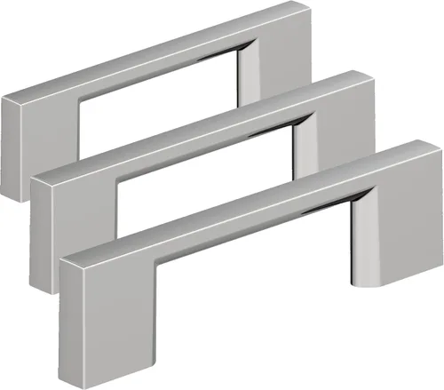 Vista 65 de Amerock 10BX37131CZ Tirador de gabinete Champán Bronce 3-3/4 pulgadas (96mm) de centro a centro Paquete de 10 unidades Cityscape Herrajes