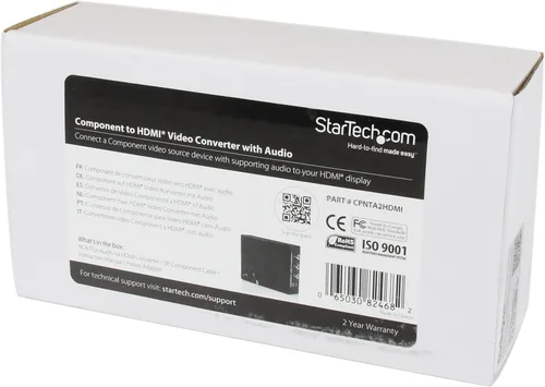 Vista 4 de StarTech.com Convertir componentes A/V con convertidor de formato de audio a HDMI, convertidor de video, HDMI (HDCP), TAA (CPNTA2HDMI)