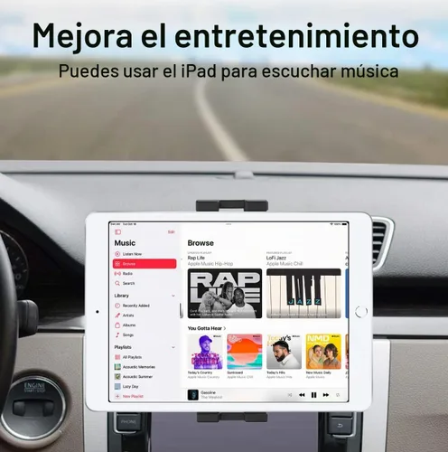 Vista 7 de GDZN - Soporte para tableta con ranura para CD de automóvil, hoja