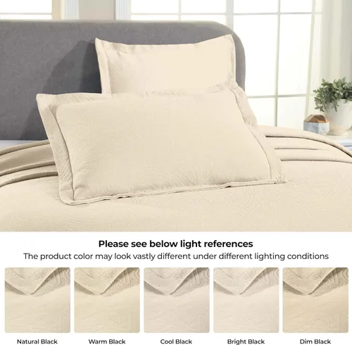 Vista 4 de Superior Juego de colcha de algodón de 2 piezas, diseño de círculos celtas, decoración de cama para el hogar, 1 funda de almohada, manta