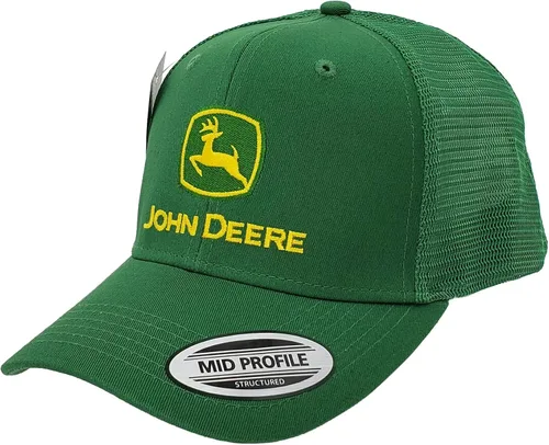 Vista 2 de John Deere Tamaño del logotipo XL verde chino y gorra de malla - LP69947, Verde John Deere, XL