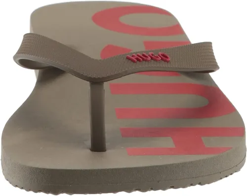Vista 2 de HUGO Men's Big Logo Print Flip Flops Slide Sandal