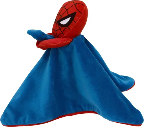 Vista 2 de Marvel Spiderman - Manta de seguridad súper suave para bebé azul y rojo
