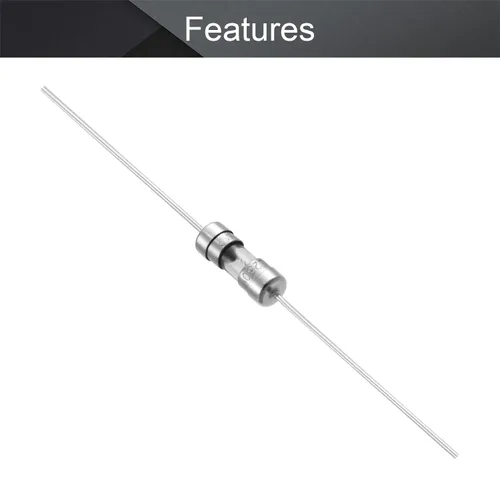 Vista 4 de Fielect 30 fusibles de tubo de vidrio axiales con cable de plomo, 0.142 x 0.394 in, 3.15 A, 250 V, fusibles de retardo de tiempo para reemplazar