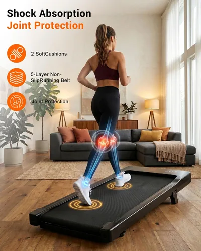 Vista 6 de Superun 3 in 1 Walking Pad with 6% Incline, Under Desk Treadmill Negro profundo