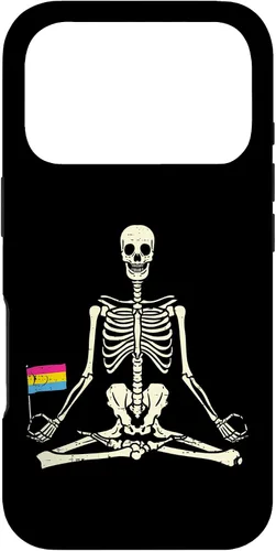 Vista 30 de Skeleton Yoga Pansexual Flag Yogi Asana Pan Pride LGBT Gift Case for iPhone 17