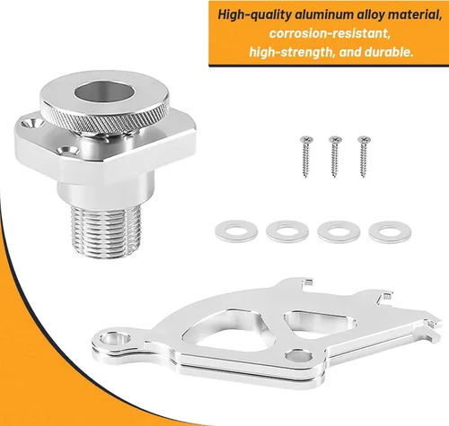 Vista 4 de Kit de cable cuadrante de embrague para Ford Mustang Endxedo 1996-2004 Kit de ajustador de firewall cuadrante de embrague de aluminio con triple