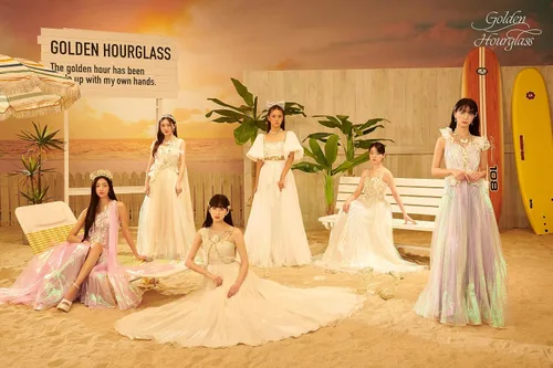 Vista 9 de OH MY GIRL Reloj de arena dorado 9º contenido del mini álbum+POB+Tarjeta fotográfica+seguimiento sellado (conjunto completo