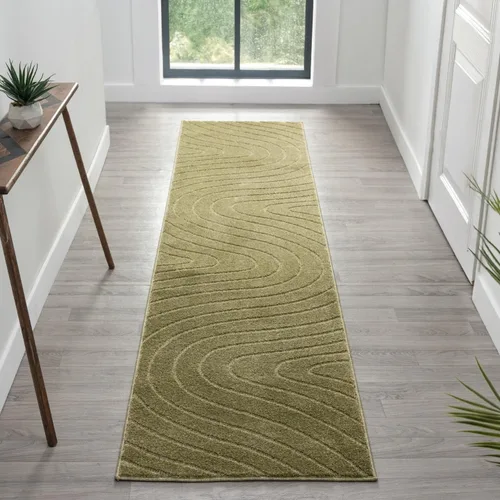 Vista 26 de LUXE WEAVERS Alfombra de Área Moderna Geométrica de Ondas Beige 2x3