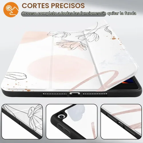 Vista 3 de DONGKE Funda compatible con iPad de 10.2 pulgadas 2021 2020 2019 iPad de 9ª/8ª/7ª generación con soporte para lápices, funda protectora delgada