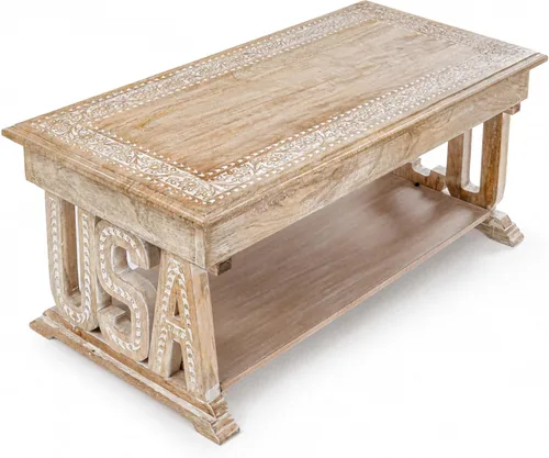 Vista 7 de Mesa de Acento Final Octagonal Estilo Granja, Mesa Lateral Rústica Mesitas de Noche para Sala de Estar, Dormitorio, Mesas de Centro Plegables