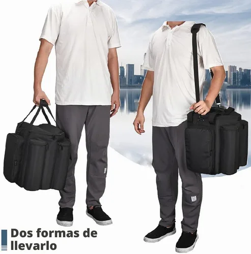 Vista 5 de Estuche de transporte Bolso portátil Estuche de viaje Compatible con Bose S1 Pro+ / S1 Pro Altavoz Bluetooth portátil y micrófono (Negro)