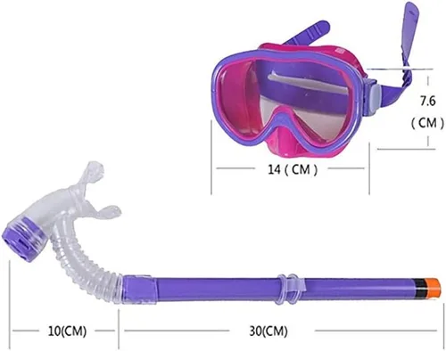 Vista 2 de Juego de gafas de natación para estudiar buceo, máscara de buceo (para edades de 5 a 15 años)