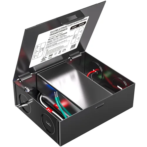 Vista 13 de Controlador LED regulable de 12 V, transformador LED Triac ELV/MLV de 60 W compatible con interruptores Lutron y Leviton, fuente de alimentación
