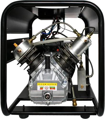 Vista 9 de TUXING Compresor de aire PCP 4500Psi, parada automática, bomba de alta presión de doble cilindro para buceo/tanque de buceo de paintball (TXED012)