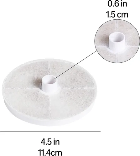 Vista 5 de Amazon Basics Filtros de repuesto para fuente de agua para mascotas de 3L, paquete de 6, color blanco