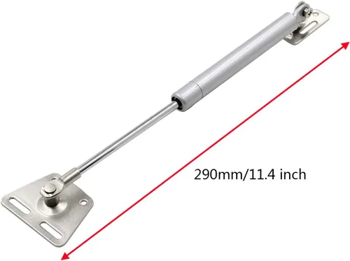 Vista 4 de Soportes de gas de 100N/22.5 libras, soporte de elevación de seguridad de 11.4 pulgadas de longitud, resorte de gas, amortiguadores de gas, soporte