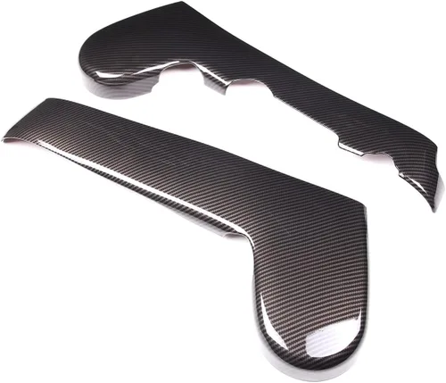 Vista 7 de Cubierta de panel de decoración lateral de asiento de automóvil para Toyota FJ Cruiser 2007-2022, accesorios de panel de ajuste de asiento de fibra