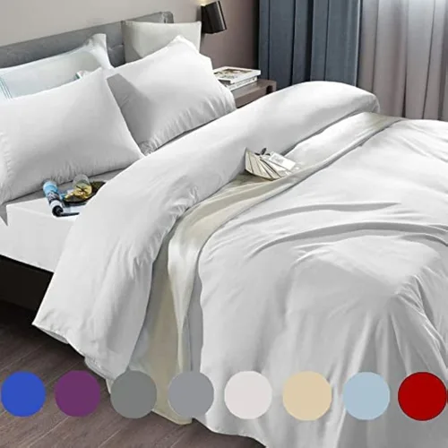 Vista 22 de SONORO KATE Juego de sábanas de cama de microfibra súper suave de 1800 hilos, sábanas egipcias de lujo que se ajustan a colchones de bolsillo Beige
