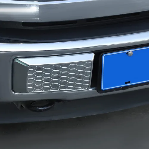 Vista 5 de JeCar Cubierta de parachoques delantero, accesorios exteriores compatibles con Ford F150 2015-2020 (cromado)