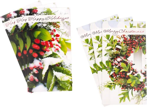 Vista 8 de Hallmark - Paquete de tarjeteros para dinero de Navidad o tarjetas de regalo, muy alegre (6 tarjetas navideñas con sobres)