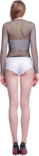 Vista 3 de LemonGirl Body de lencería de manga larga para mujer, vestido babydoll