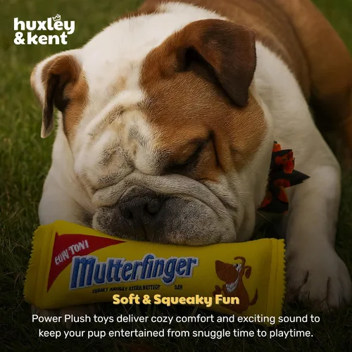 Vista 7 de Huxley & Kent Juguete Divertido para Perros con Chirriador – Juguetes de Felpa Power Plush con Sonido para Perros Pequeños, Medianos y Grandes