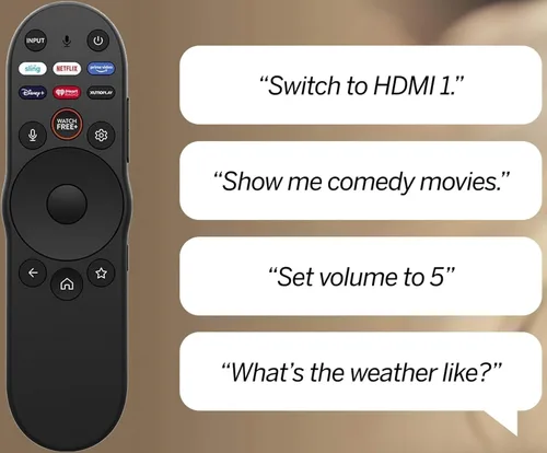 Vista 4 de Control remoto por voz XRT270 para televisores Vizio 4K/FHD/Quantum/Quantum Pro/P-Series