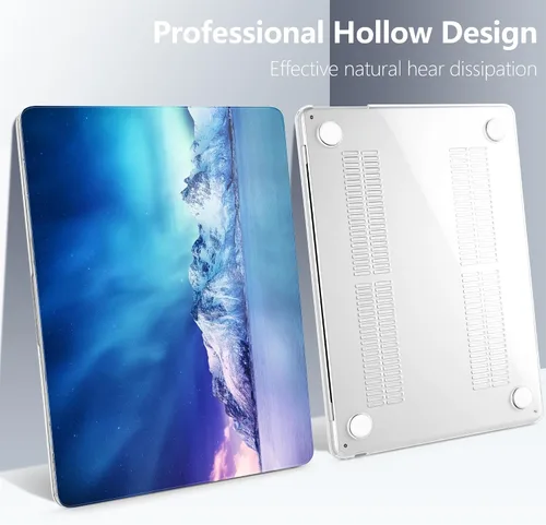 Vista 4 de Batianda Funda para MacBook Air de 15 pulgadas 2024 M3 2023 M2 modelo A3114/A2941, carcasa rígida de plástico de diseño único, cubierta de teclado