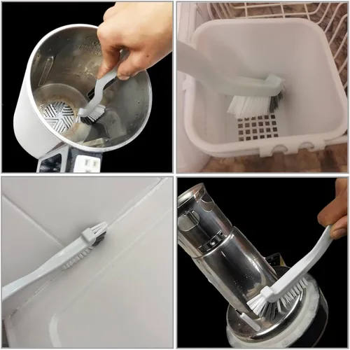 Vista 4 de Cepillo de Limpieza para Cocina, Cepillo de Ángulo, Cepillo de Limpieza de Ángulo Derecho para Bordes de Fregadero, Platos, Ollas y Sartenes